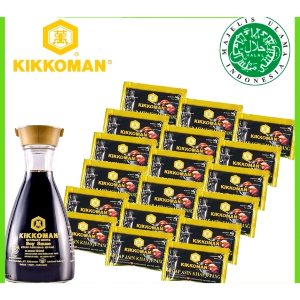 Kikkoman SOY SAUCE SACHET SHOYO Japanese SOY SAUCE HALAL Contents