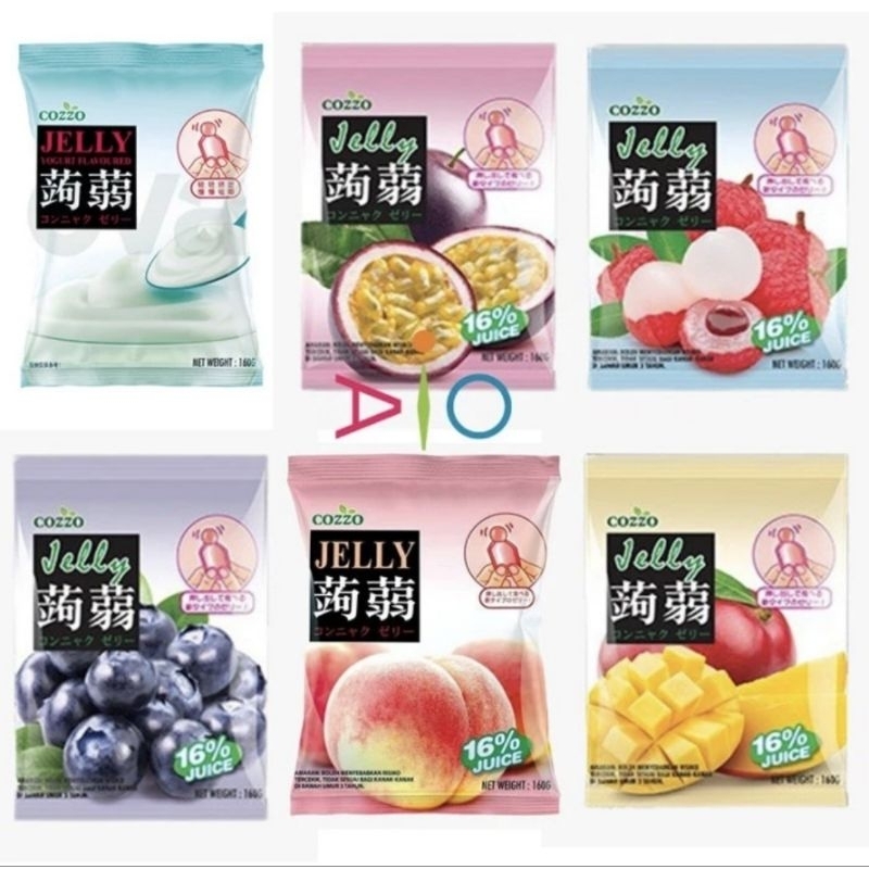 Cozzo Jelly Konnyaku Jelly Fruit | Jelly Agar Flavor Lychee Blueberry ...