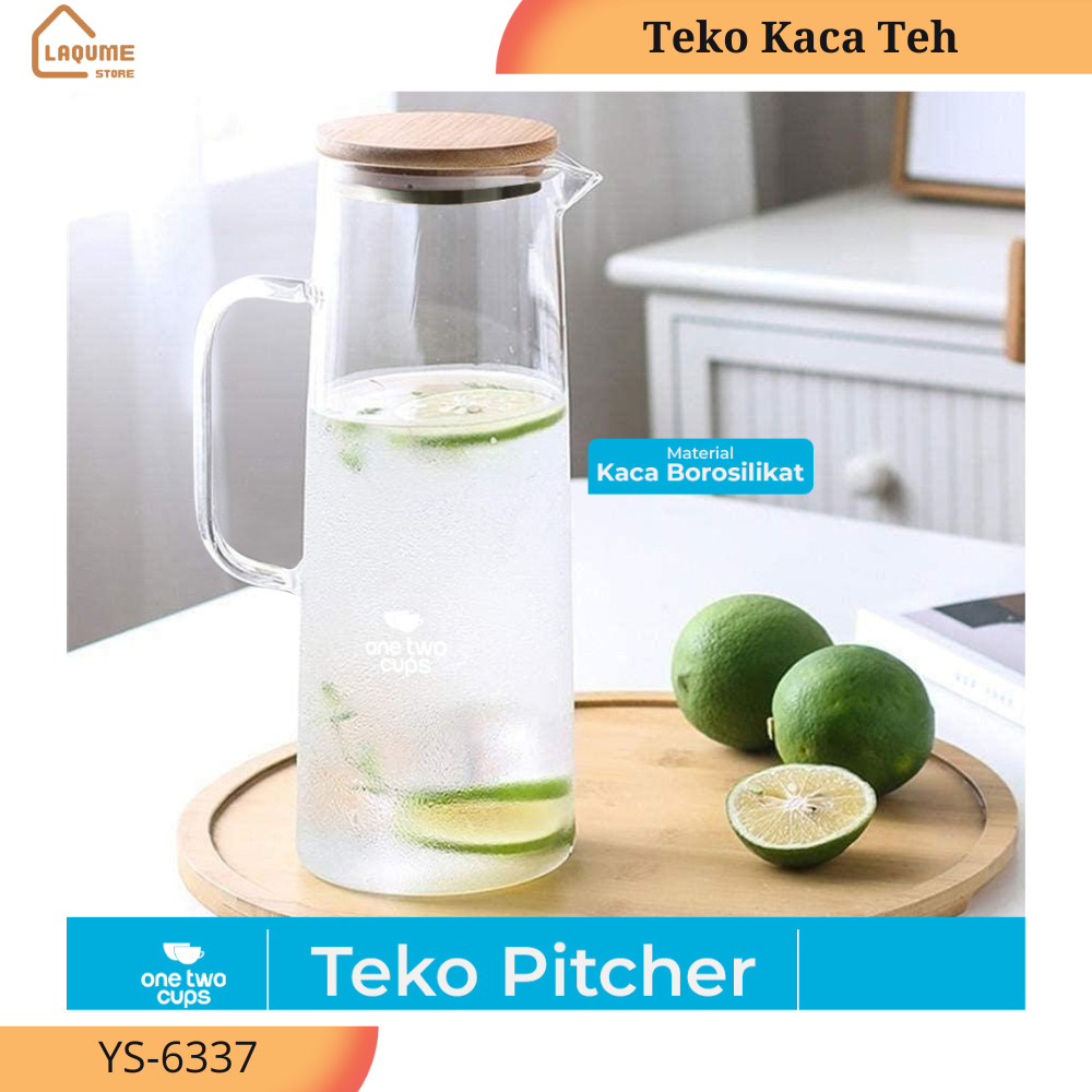 One Two Cups Glass Teapot Tea Pitcher Heat Resistant Fire Borosilicate ...