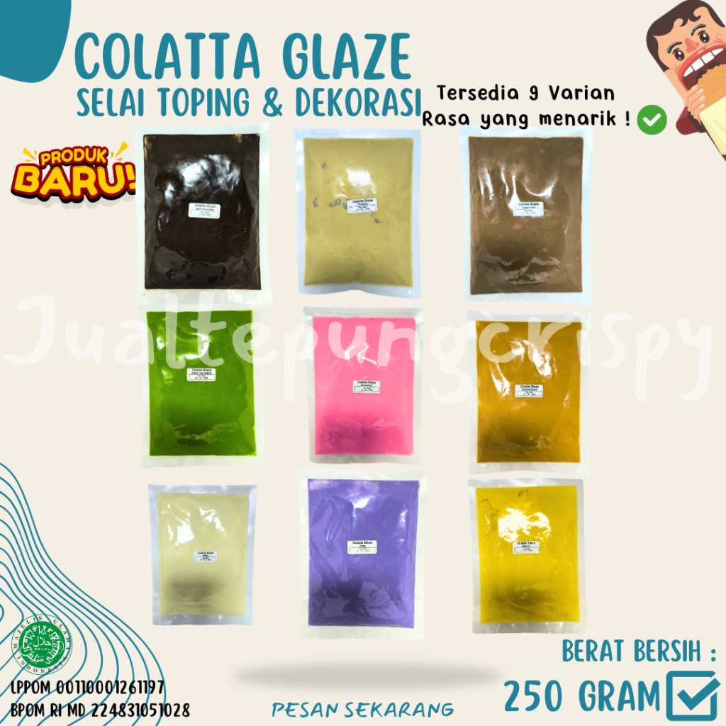 Colatta REPACK Glaze All Variants - Ready-to-use Topping Jam for Donuts ...