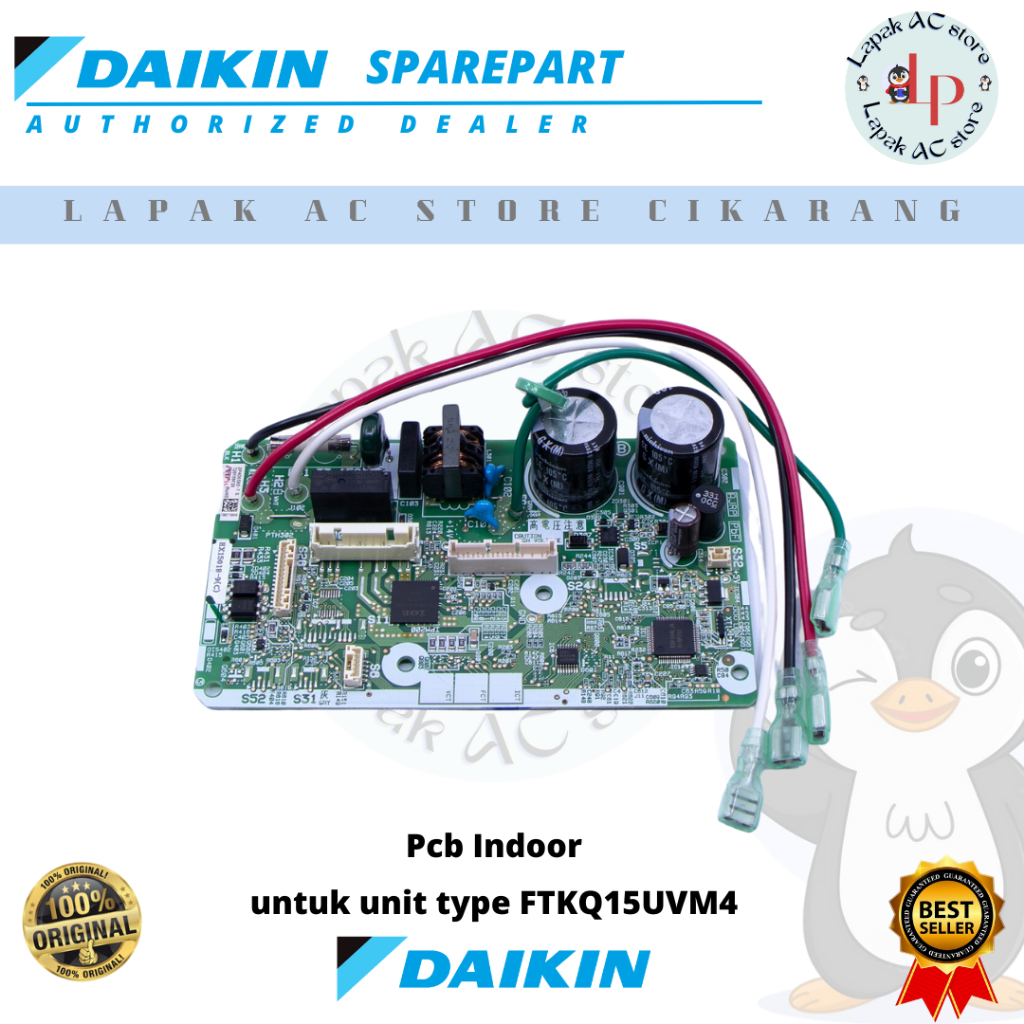 DAIKIN Thailand AC Indoor / Pcb Module Inverter 1/2 PK FTKQ15UVM4 ...
