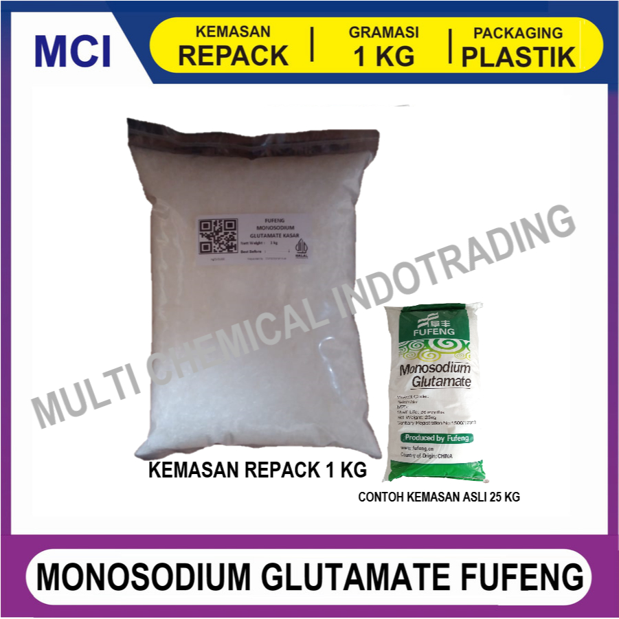 Monosodium GLUTAMATE MSG FUFENG MONOSODIUM 20-40 MESH - REPACK 1kg ...