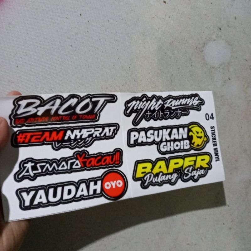 Stickers, Words Cutting, Tank Stickers, Helmet Stickers, Racing ...