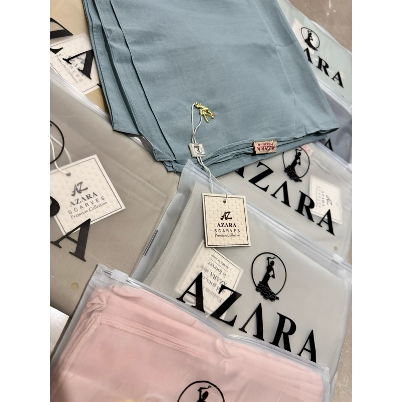 Azara Scarves Premium Paris Rectangular Hijab Hijab Veil with Metal ...