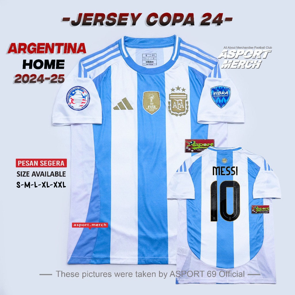 Argentina HOME COPA JERSEY 2024 2025 JERSEY ARGENTINA HOME 24 25