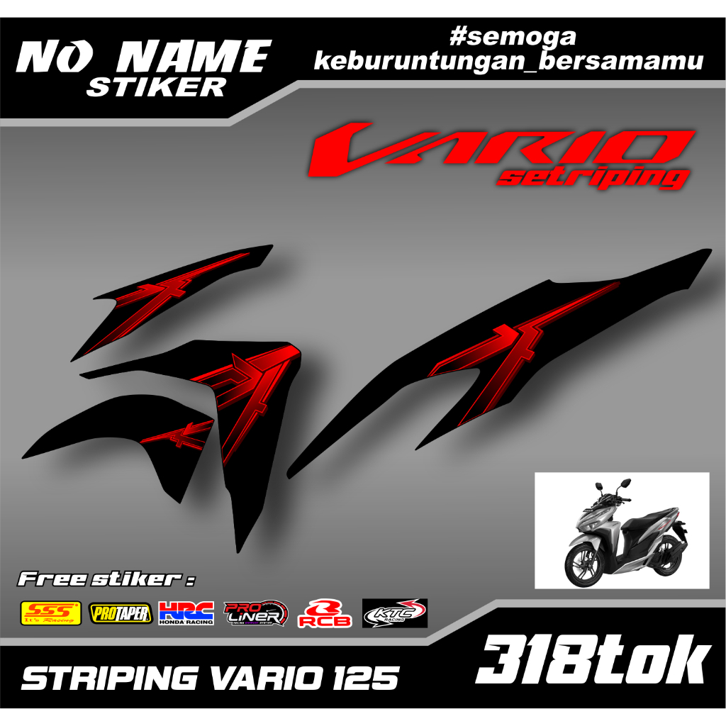 Vario 125 & 150 Striping Stickers Semifull Vario 125/150 (318tok) New ...