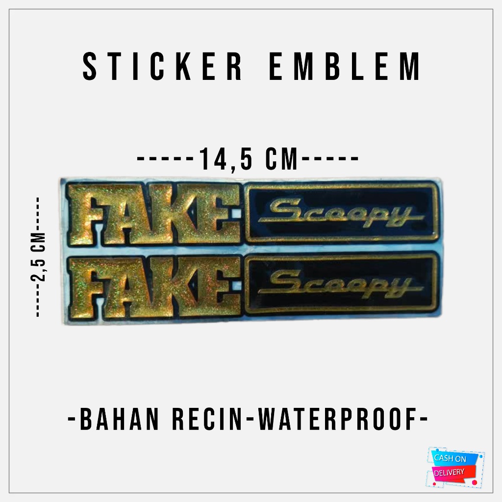 FAKE STICKER EMBLEM VARIO, BEAT, MIO, SCOOPY, NMAX MOTORCYCLE EMBLEM ...