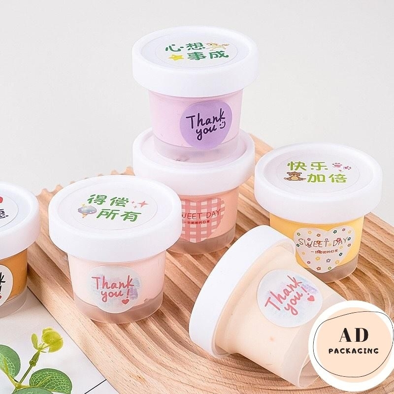 10pcs 100ml toples jar gelato box box jar ice cream gelato Pudding