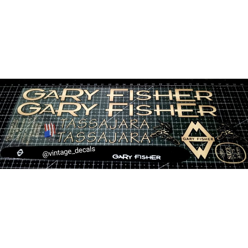 Adesivo Gary Fisher Per Bici - Sticker Vintage Ciclismo