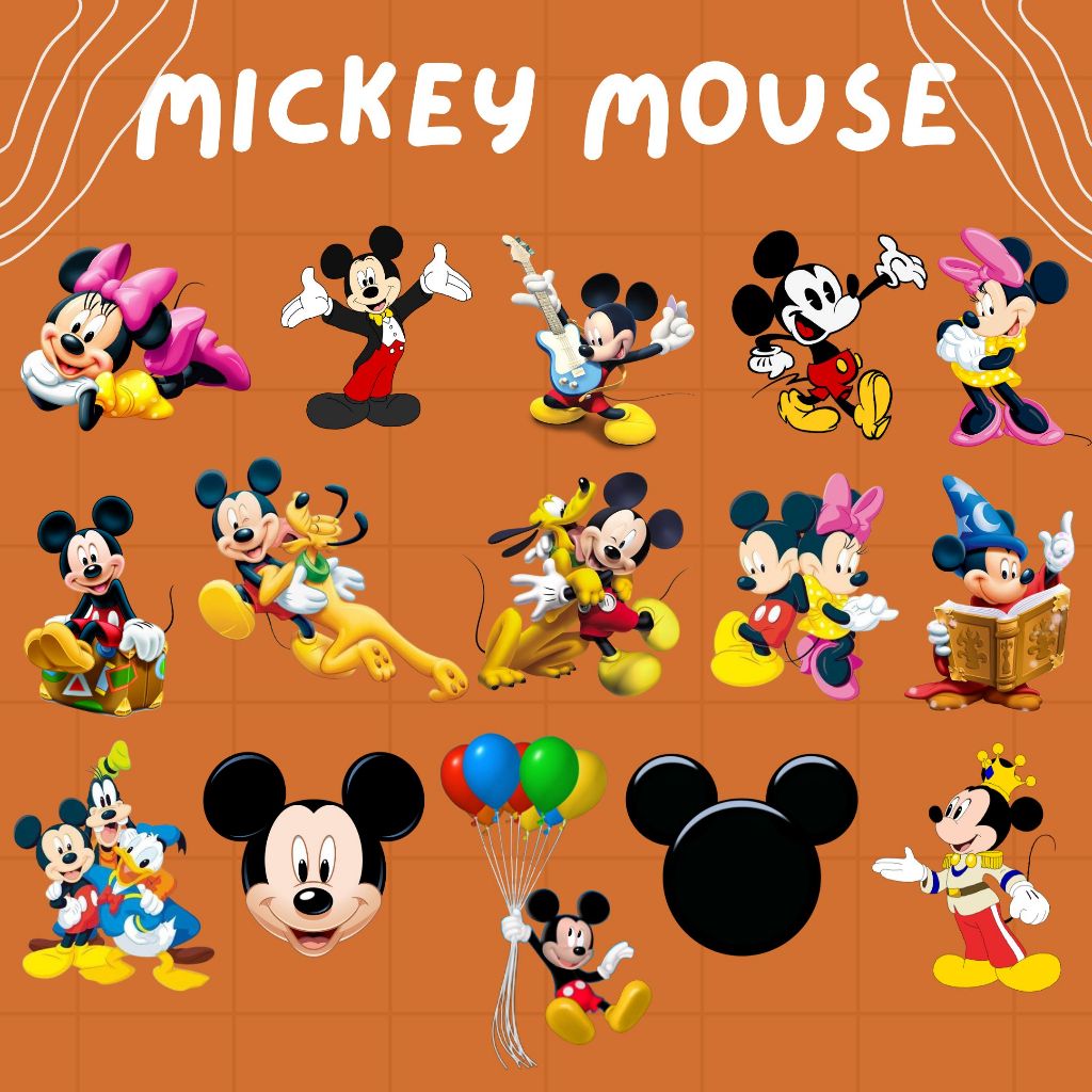 Mickey MOUSE Themed Children's & Adult Clothes Stickers Part 2 DTF ...