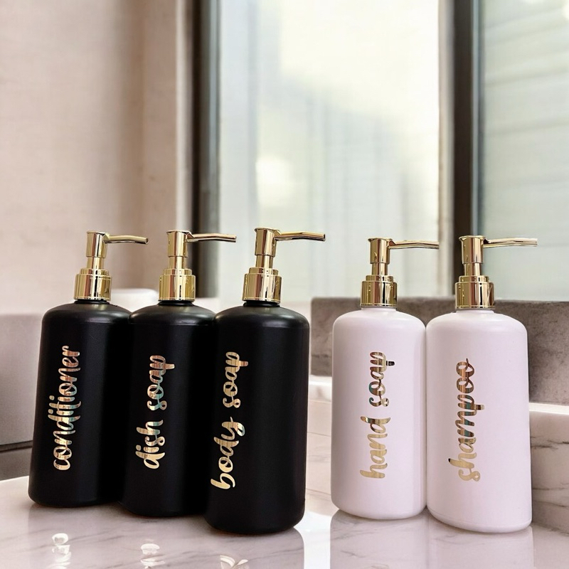 PUTIH HITAM Thick DOFF bottle BLACK WHITE GOLD SMALL 500ML LONGPIPE ...