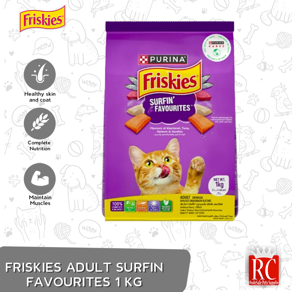Friskies Surfin and Turfin Cat Food 1Kg | Shopee Philippines