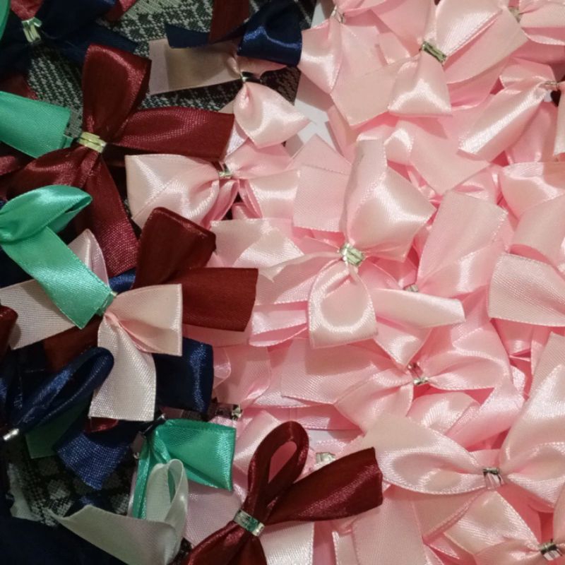 Ready To Use satin Ribbon per 50pcs | Shopee Philippines