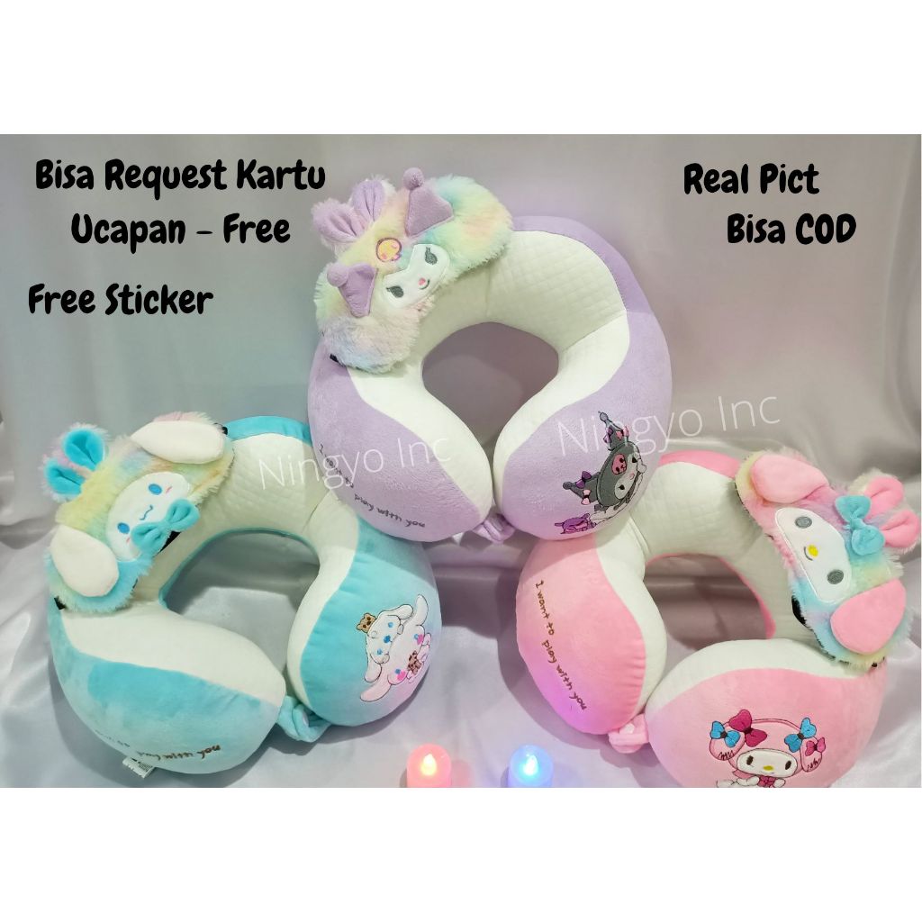 Sanrio MY MELODY CINNAMOROLL KUROMI Neck Pillow PREMIUM Imported Fine