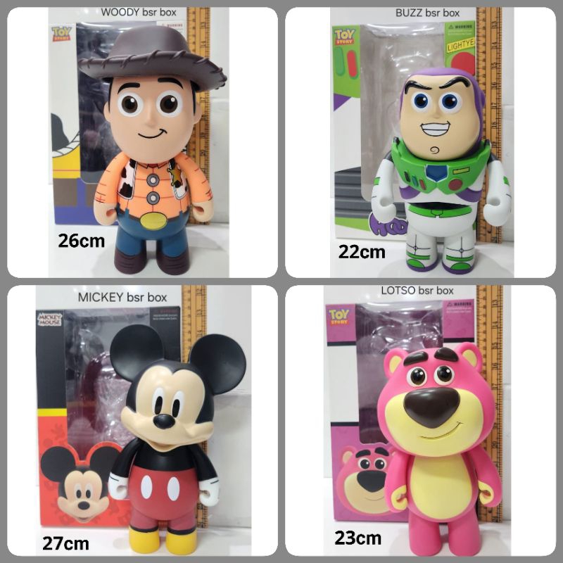 22cm - 27cm Toy Story Action Figure Woody Buzz Lotso Mickey Mouse Unit ...
