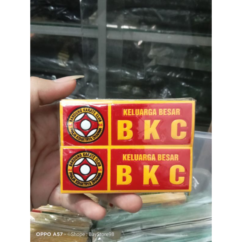 BKC Number Plate Embossed Stickers - 1 pair of BKC motorbike/car number ...