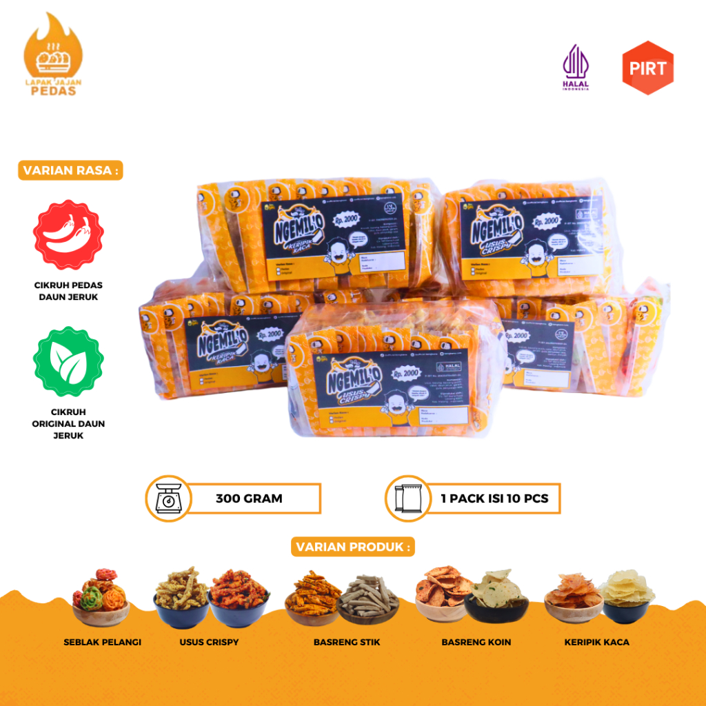 Assorted Spicy Snacks Cikruh Kripca Intestine Chips Bantat Ngemilo 1 ...