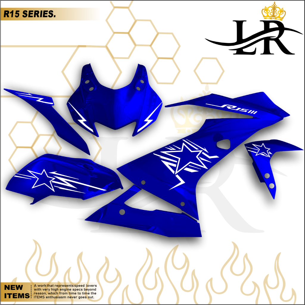V1 Sticker STRIPING Variation YAMAHA R15 V3 V2 STRIPING BODY MOTOR R15 ...