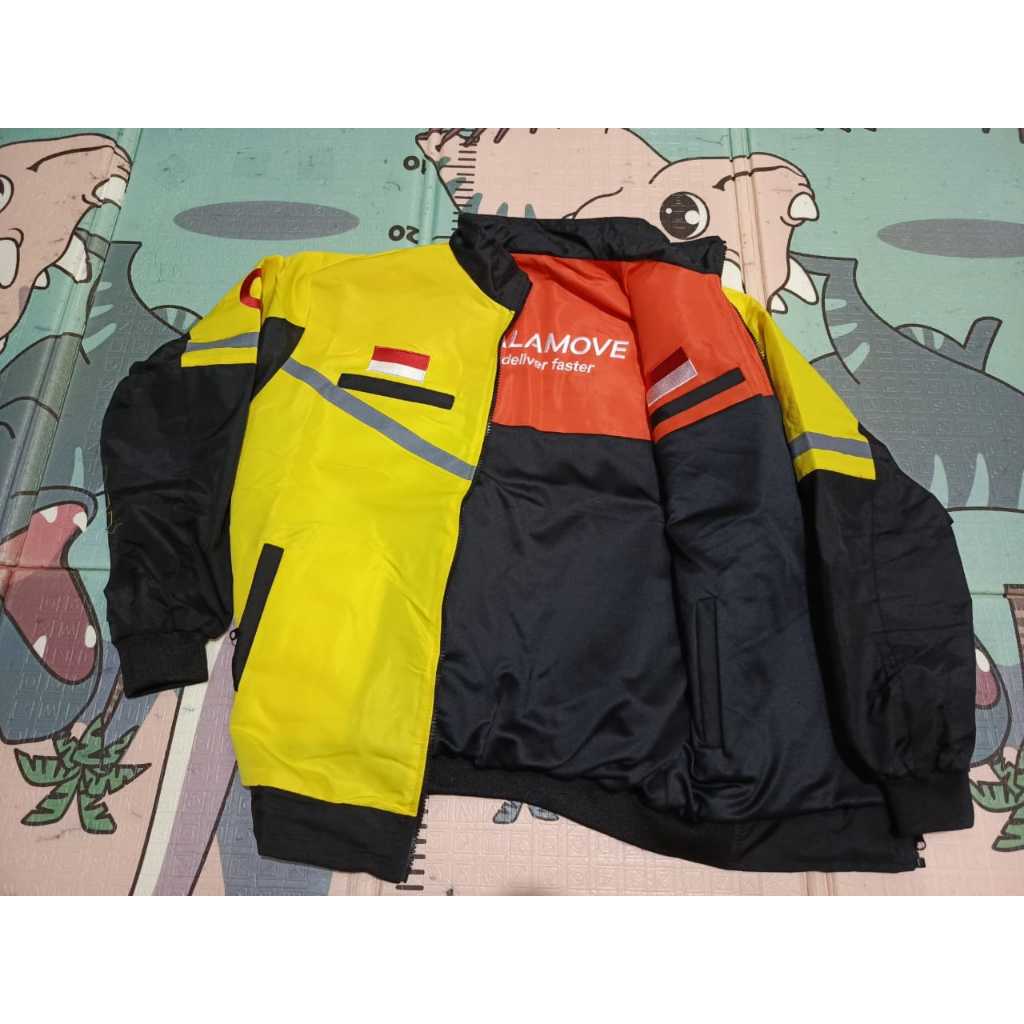 HITAM Lalamove Half Black LALAMOVE Reversible MAXIM Jacket | Shopee ...