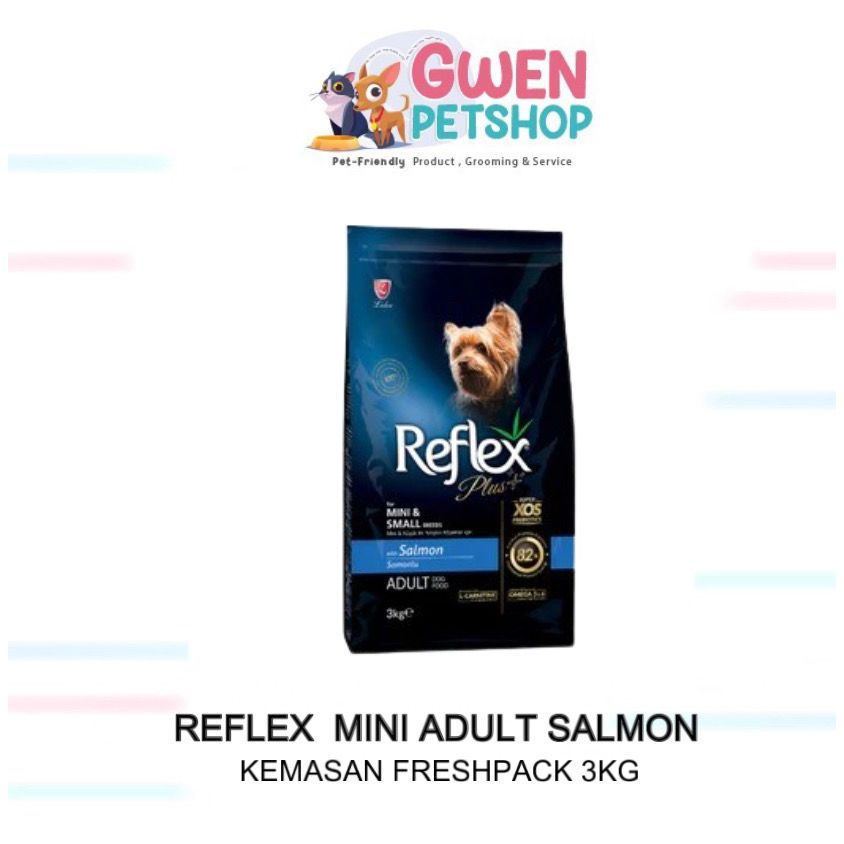 Reflex MINI ADULT SMALL BREED SALMON 3KG Premium Dry Cat Food With