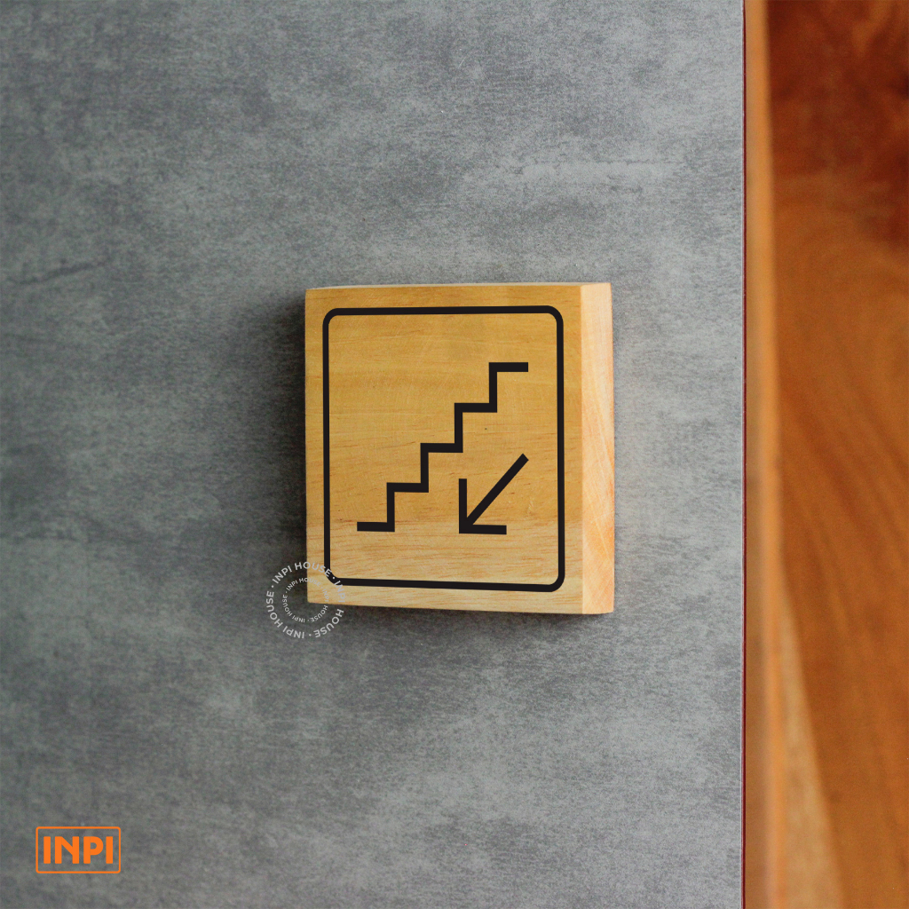 Down stair sign board - down stair sign system - wall sign - down stair ...
