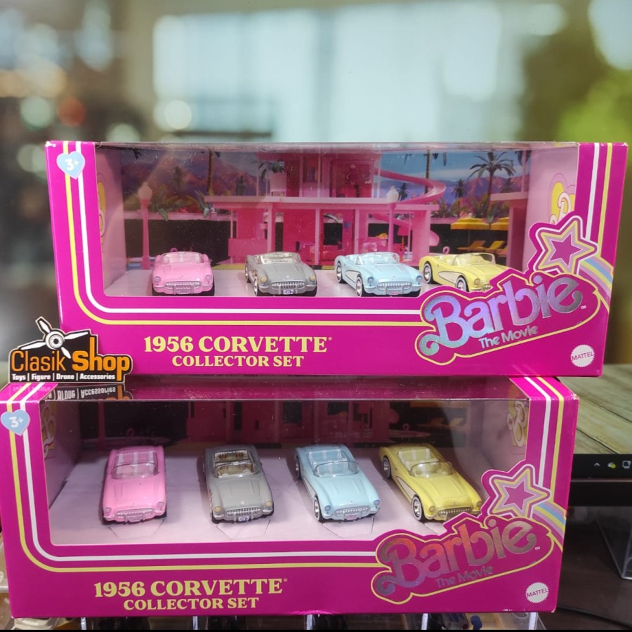 Hot Wheels Collectors Barbie The Movie Hot Wheels Corvette 4Pack