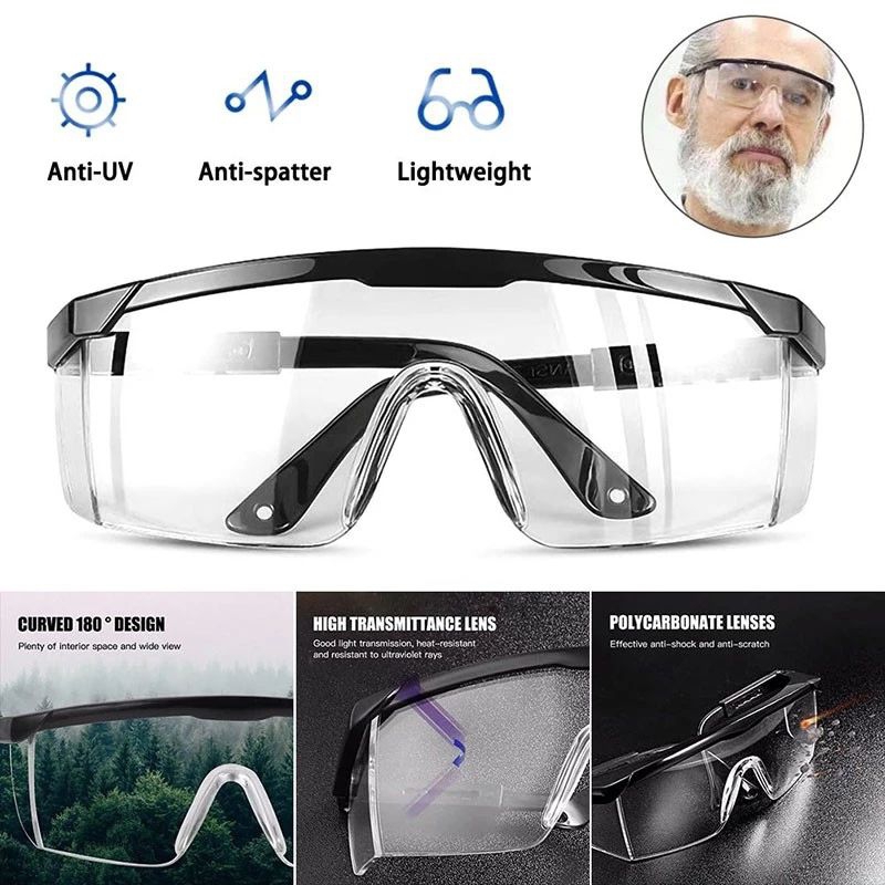 MATA Safety Glasses Work Eye Protection Clear Transparent Welding ...