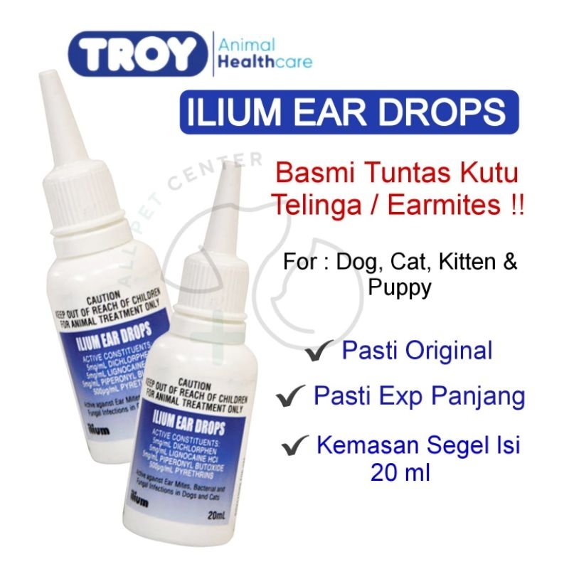 Ilium Ear Drop Medicine For Dog Cat Ear Fleas Shopee Philippines
