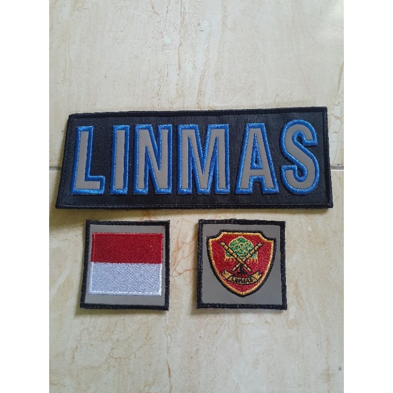 One Set of Linmas Embroidered Logos | Shopee Philippines