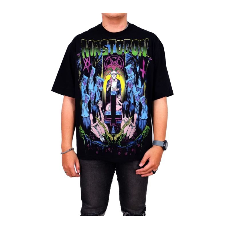 T-shirt MASTODON OVERSIZE T-SHIRT BAND KAOS BAND KAOS MASTODON | Shopee ...