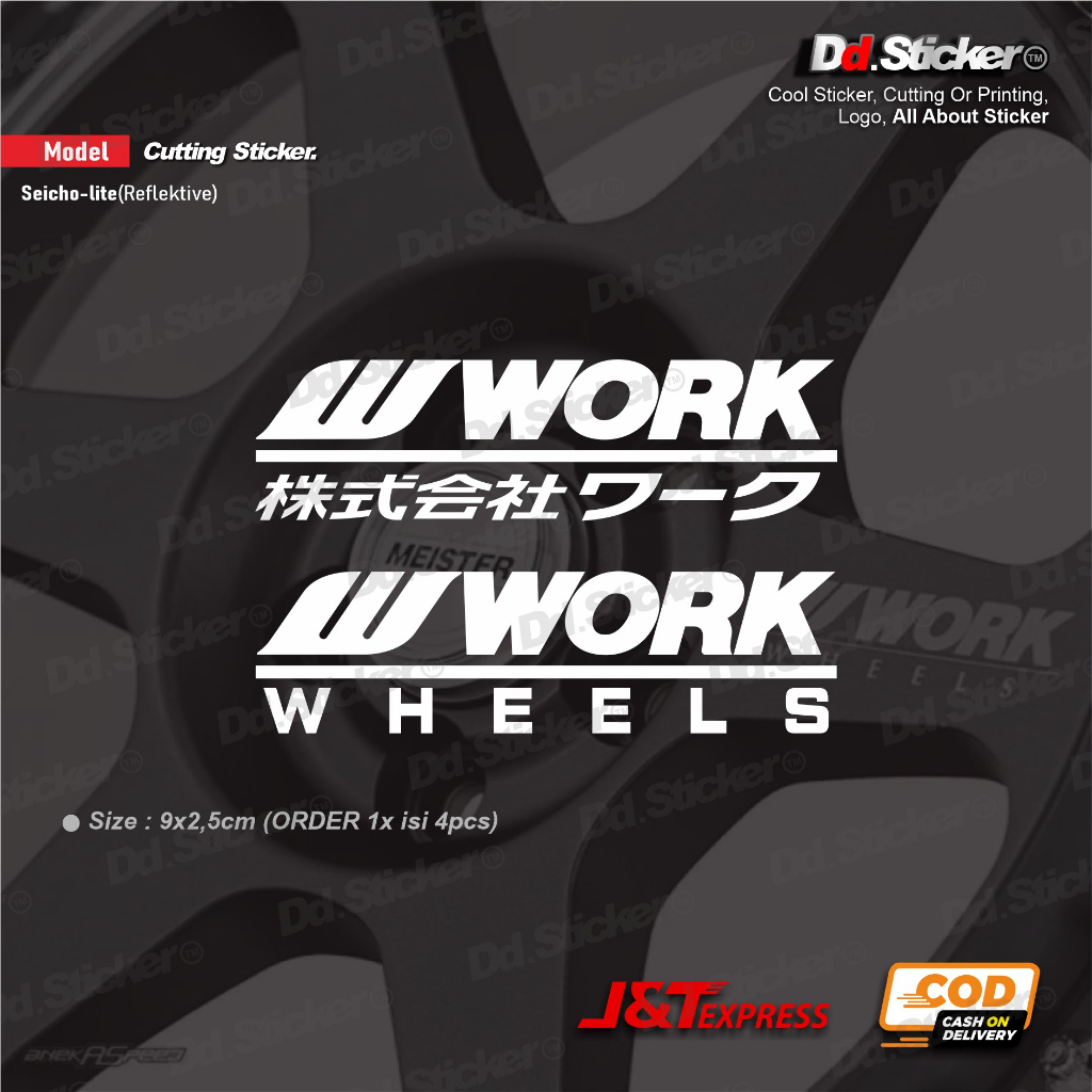 Japan wheel work rim stickers 1 set | Shopee Philippines