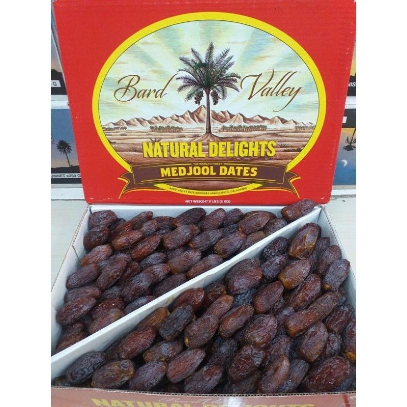 Medjool California Bard Valley Dates 1kg Natural Delights | Shopee ...