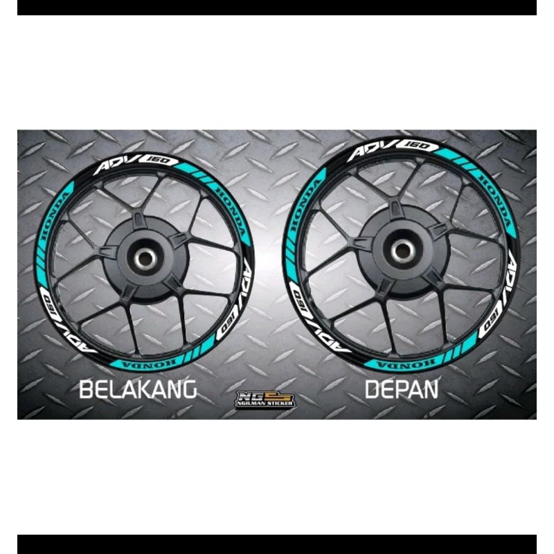 Quality Honda adv 160 rim stickers/wheel stickers | Shopee Philippines