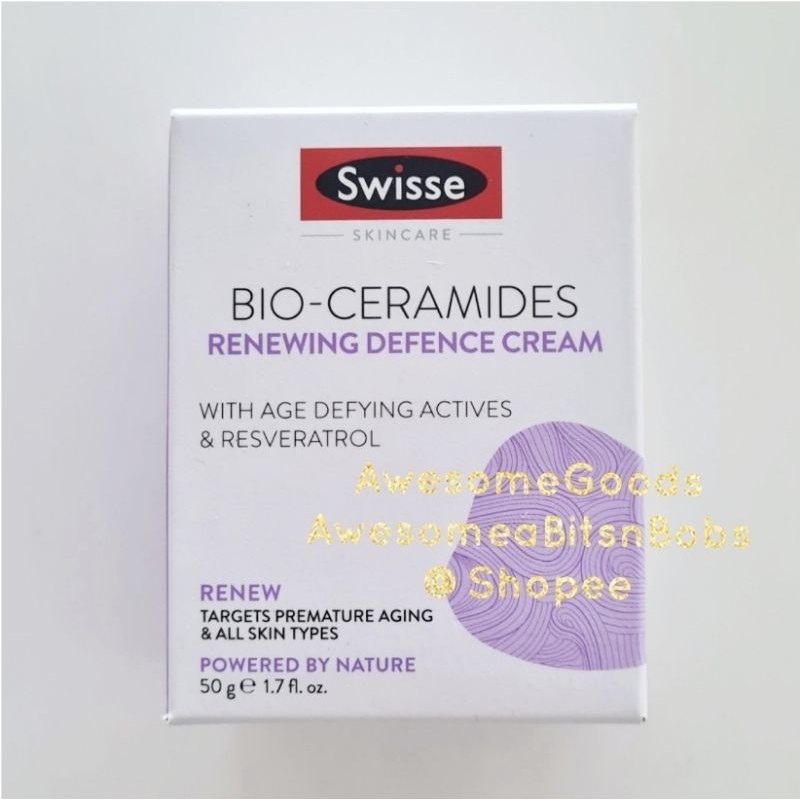 Swisse Skincare Bio Ceramides Renewing Defence Cream 50g Shopee