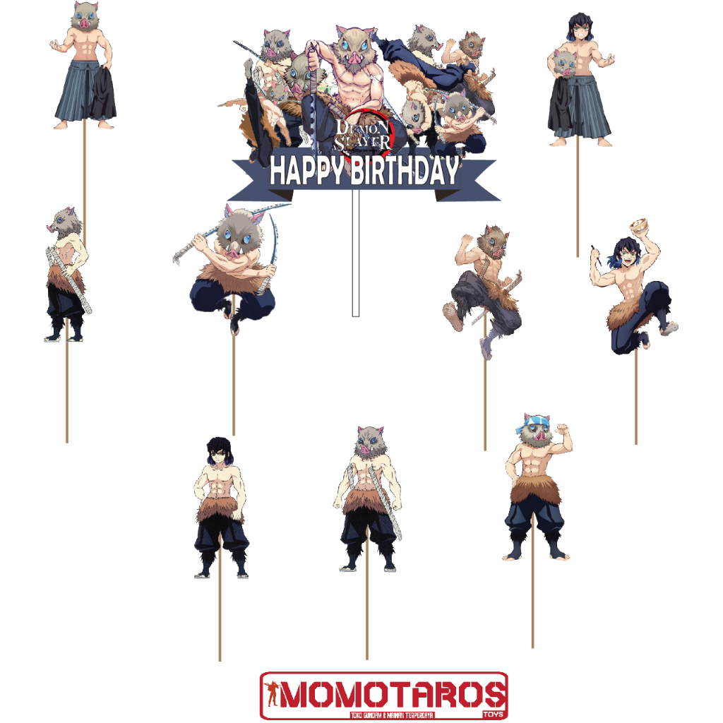 Cake Topper Inosuke solo Demon Slayer Contents 10pcs | Shopee Philippines