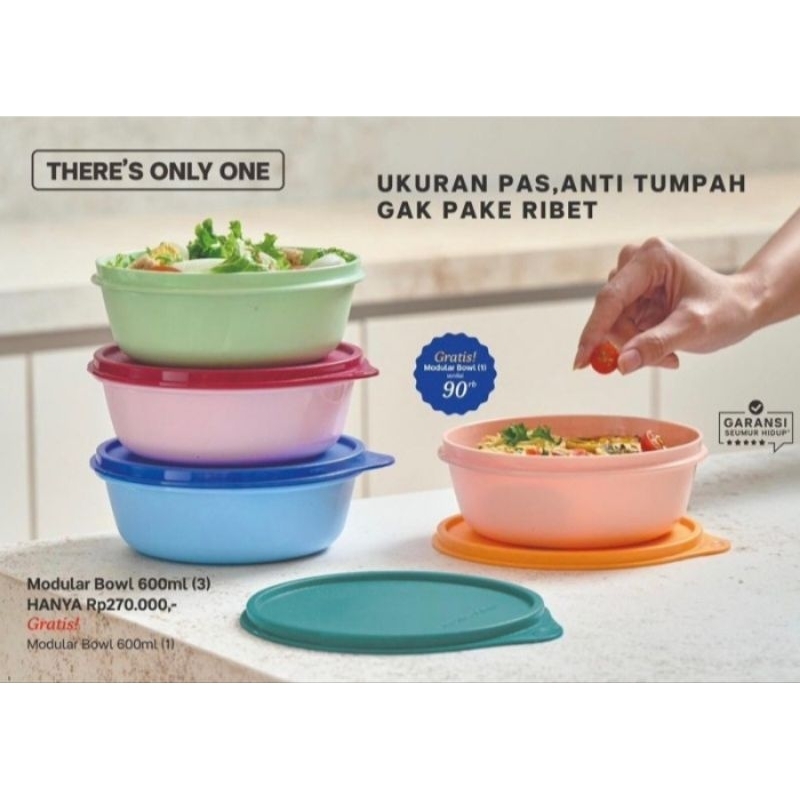 Tupperware Modular Bowl 600ml Original | Shopee Philippines