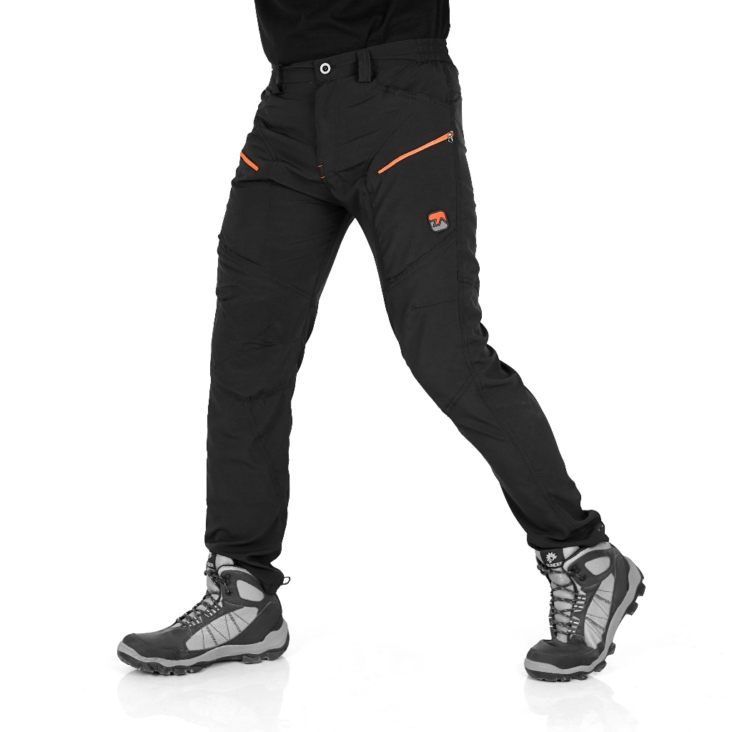 HITAM All Mountain zarventure adventure gear Pants Black streach hiking