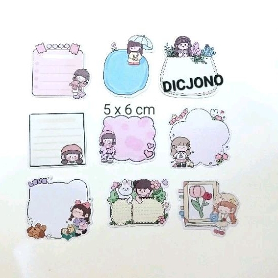 Paper Notes/Mini Memo (10 Sheets) Korean Momo Character Shopee