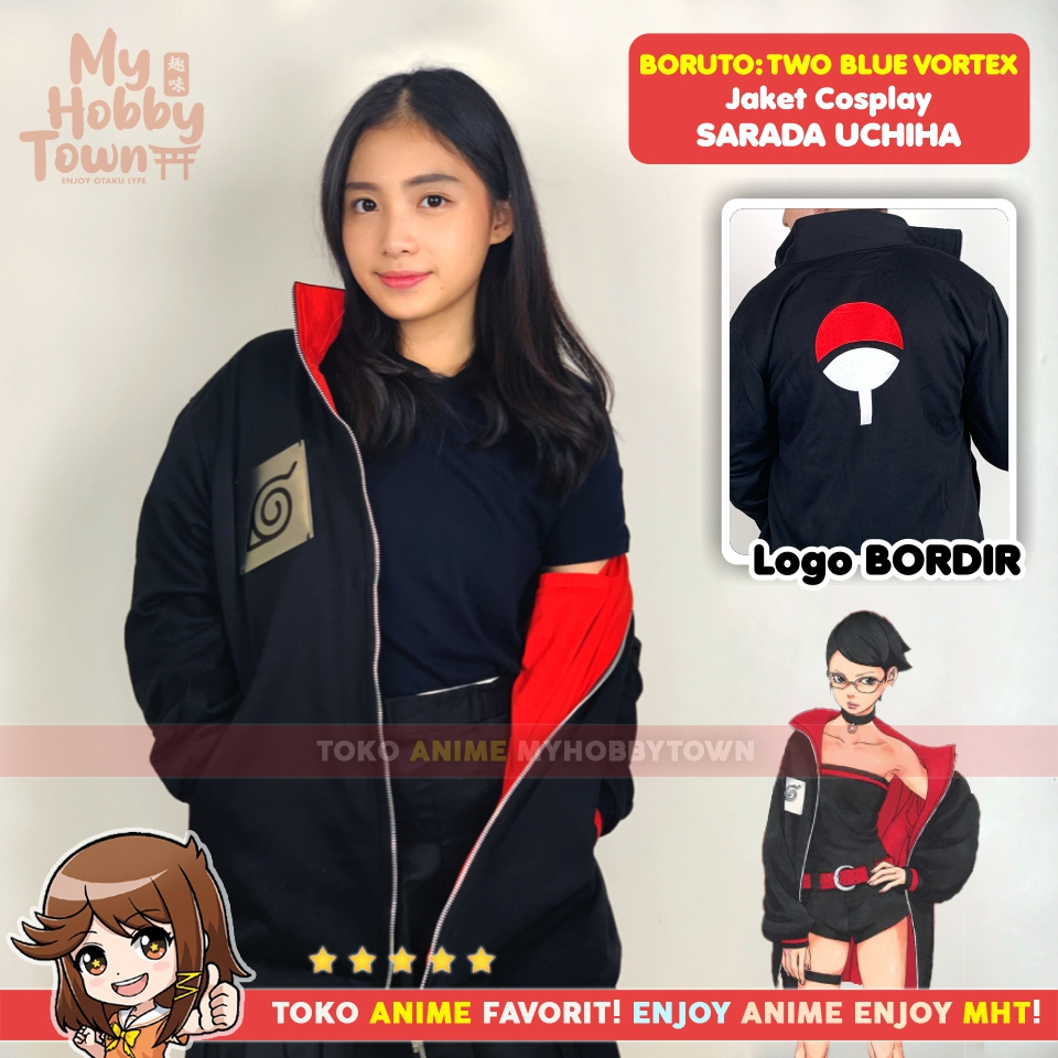 Sarada Uchiha Boruto Two Blue Vortex Anime Cosplay Jacket After Post Time  Skip | Shopee Philippines