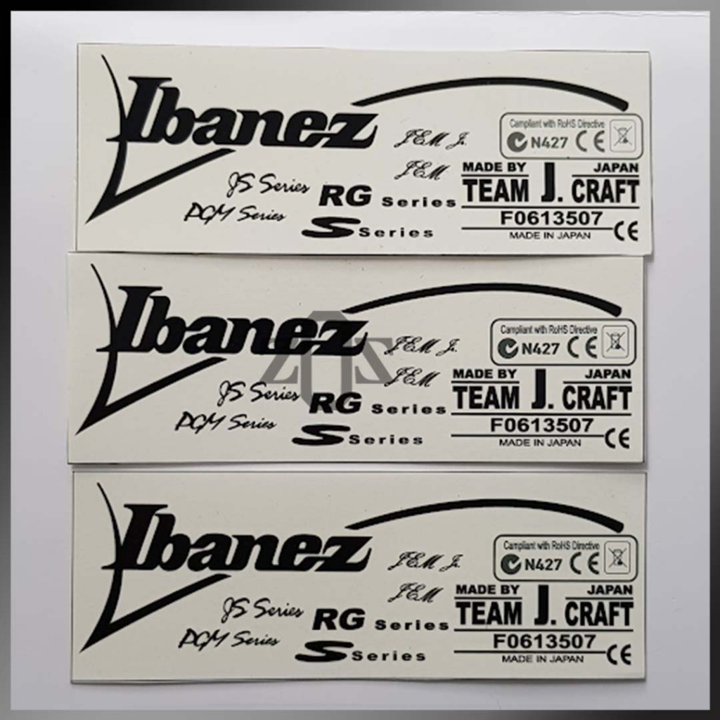 Ibanez New Series Headstock Guitar Decal Sticker Shopee Philippines