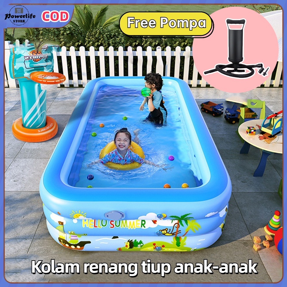 Cielobest Children's Swimming Pool jumbo Rubber Tile Pump Thick  Material Children's Swimming Pool Inflatable Swimming Pool For Kids Large 