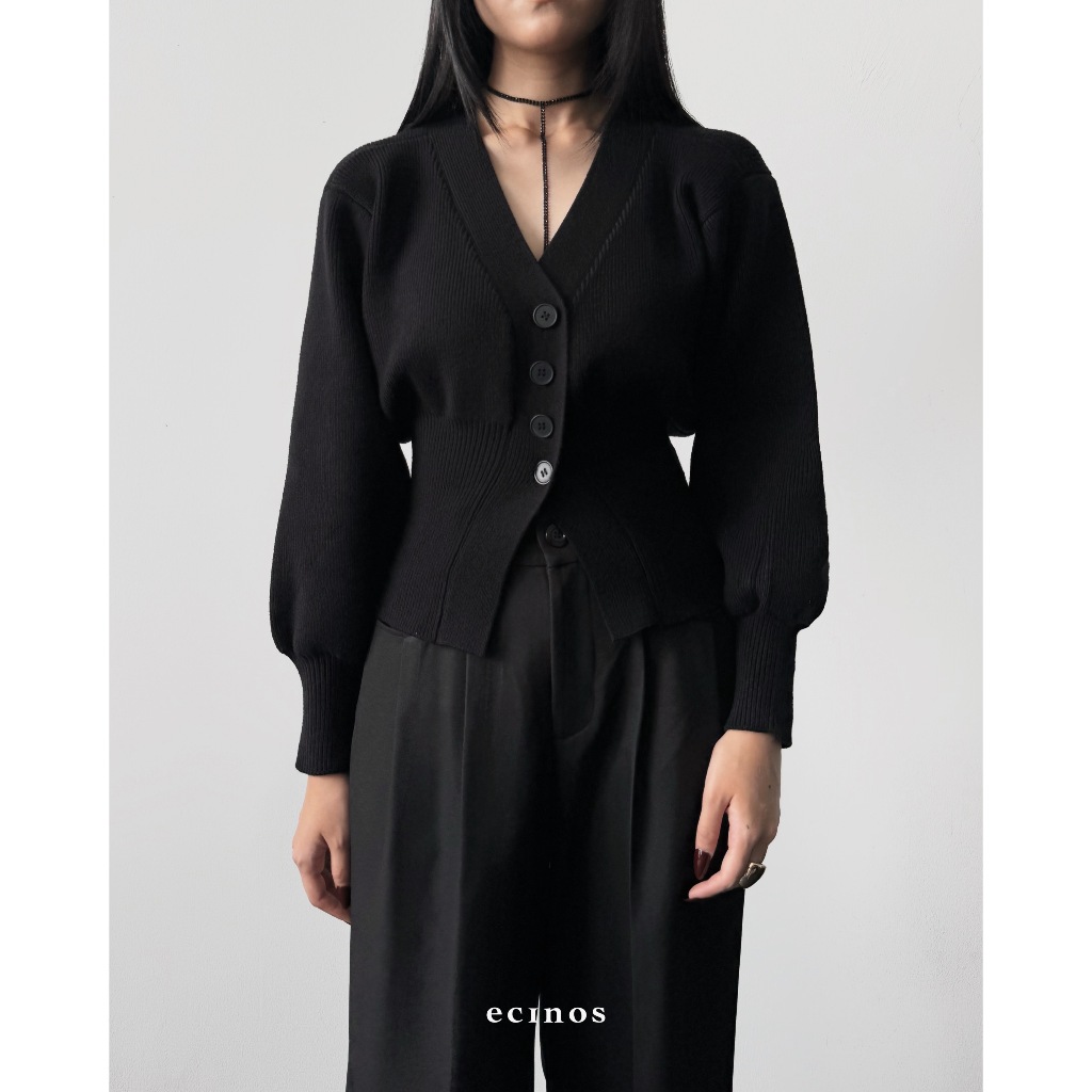 Ecinos Times Fitted Cardigan Shopee Philippines