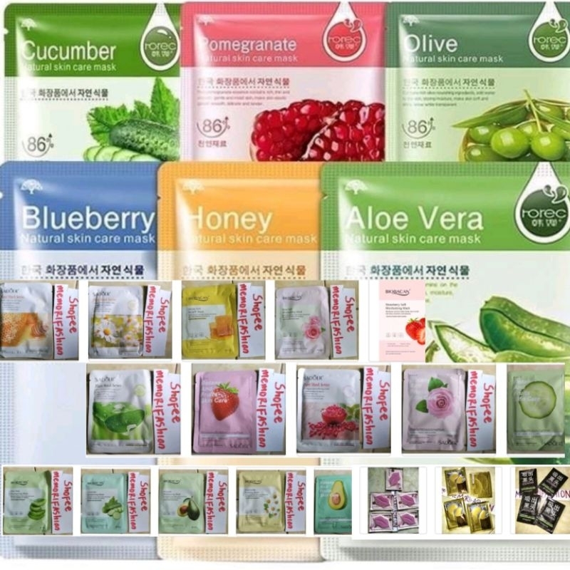 MATA Choice Of Face Masks/ROREC Masks/BIOAQUA Masks/BIOBACAN Masks