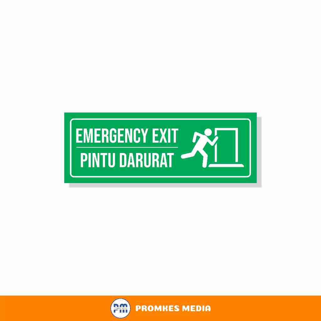 Emergency Exit Stickers, Emergency Doors, Evacuation Routes | Shopee ...