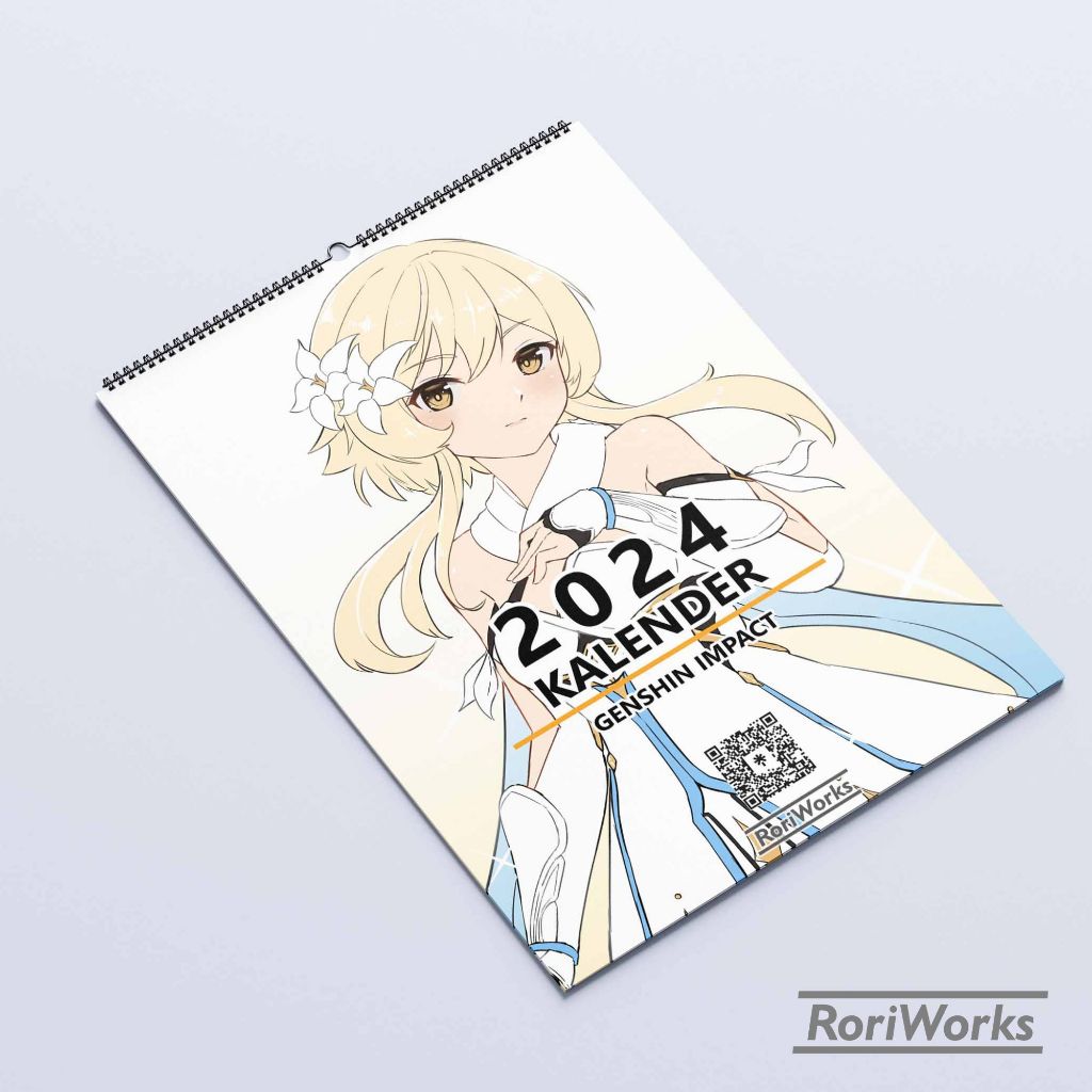 Wall Calendar Genshin Impact 2025 Shopee Philippines