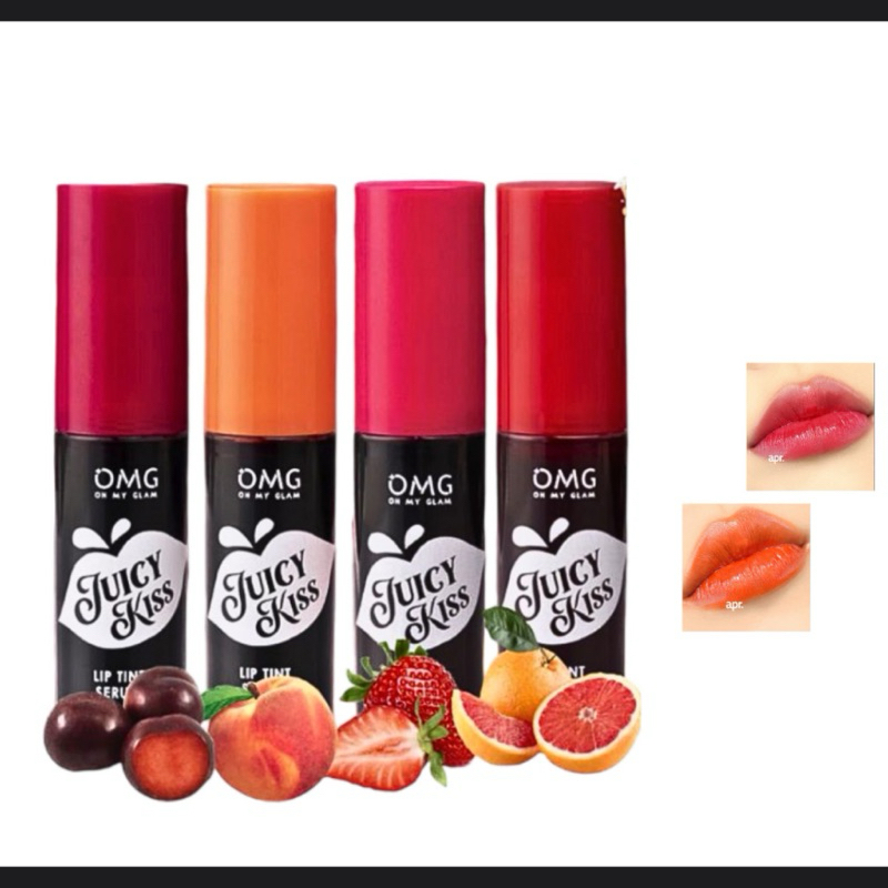 Omg Oh My Glam Juicy Kiss Lip Tint Serum Lip Serum Liptint Shopee