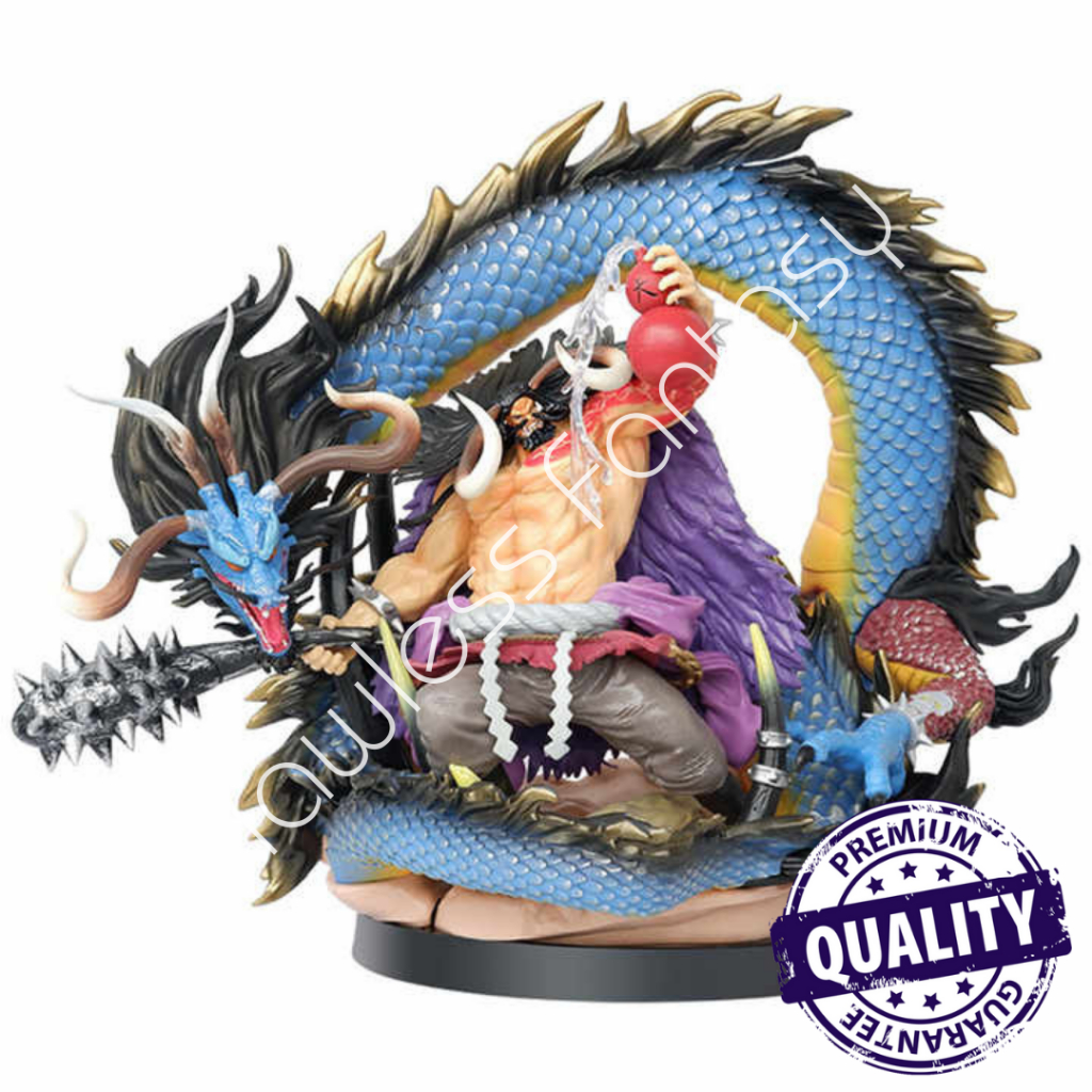 One Piece Kaido Blue Dragon Dragon Resin Figure Anime Statue Large Blue ...