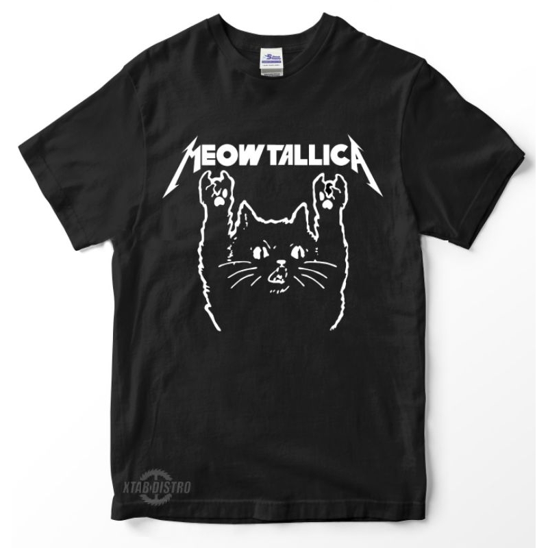 Meowtallica T-Shirt Premium tshirt oversize band meowtallica streetwear ...