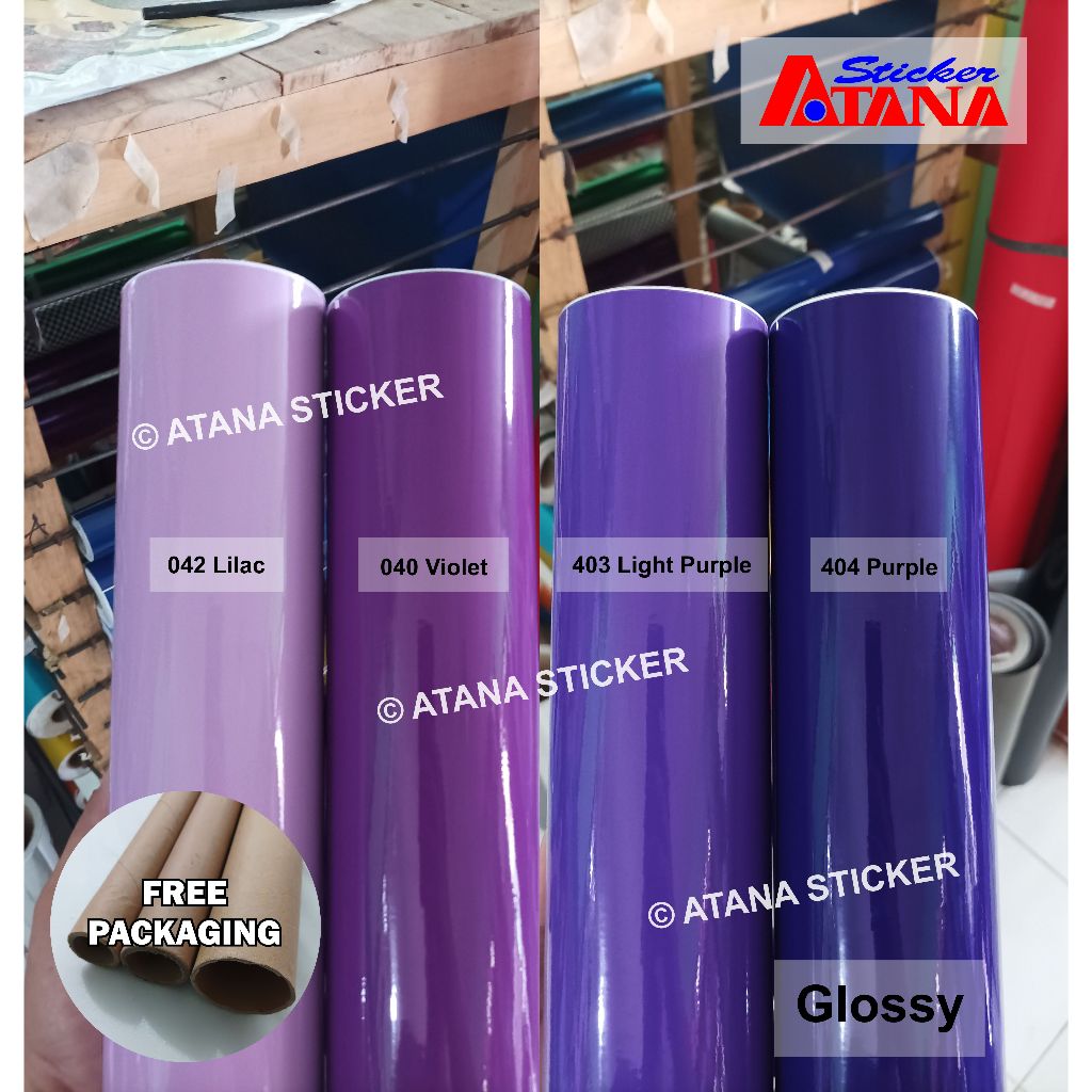 Ungu dark light purple glossy lilac violet taro lavender purple pastel
