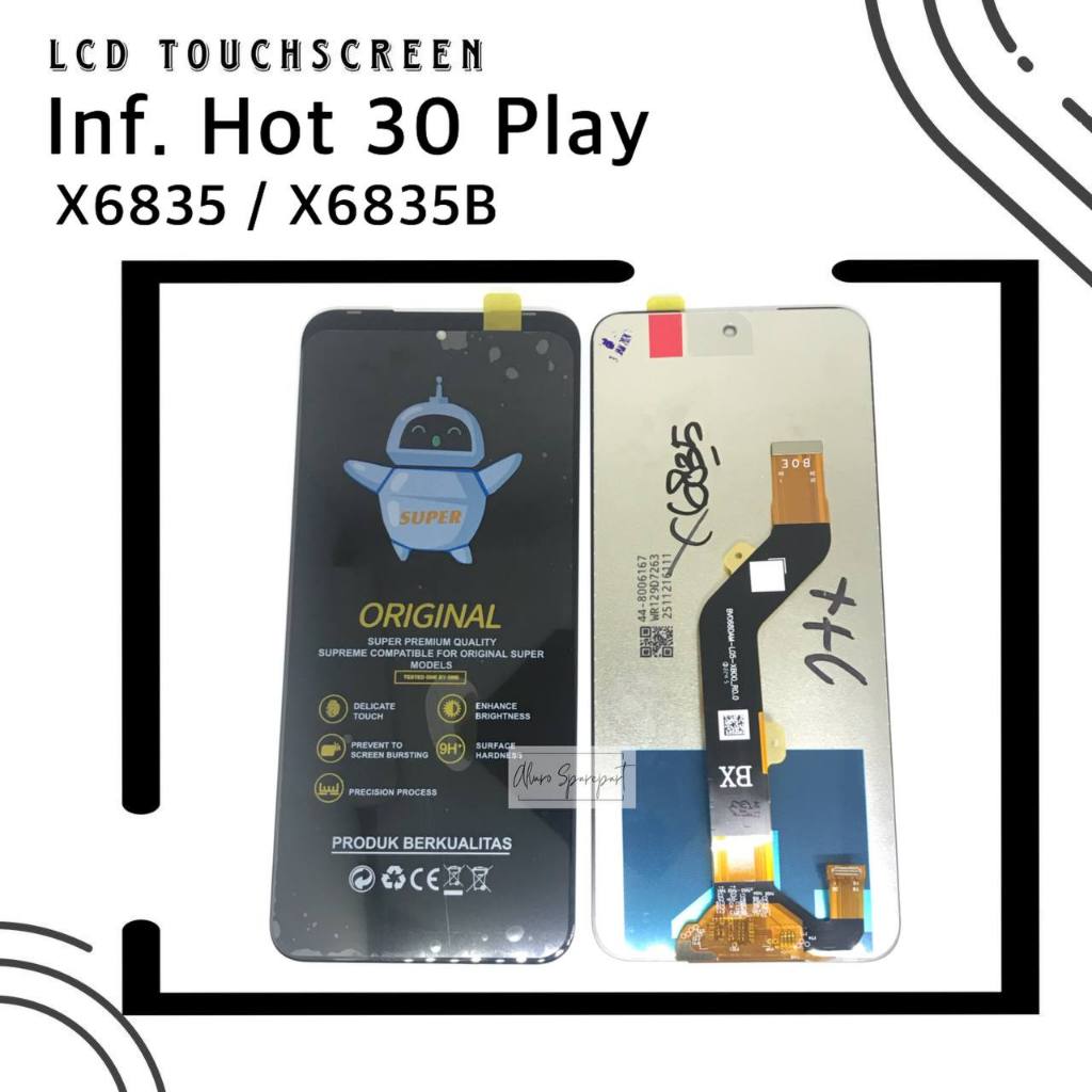 Lcd TOUCHSCREEN INFINIX HOT 30 PLAY NFC X6835 X6835B FULLSET | Shopee ...